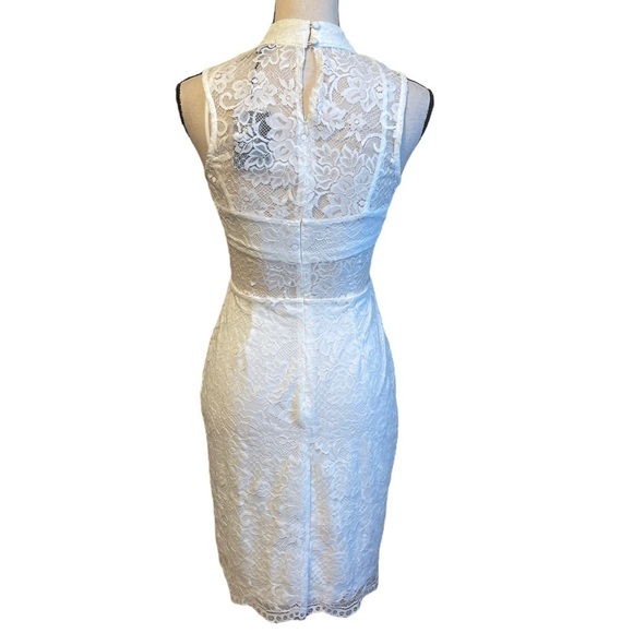 NBD Jules White Lace Sleeveless Mini Dress Women's Small NWT - Picture 3 of 13